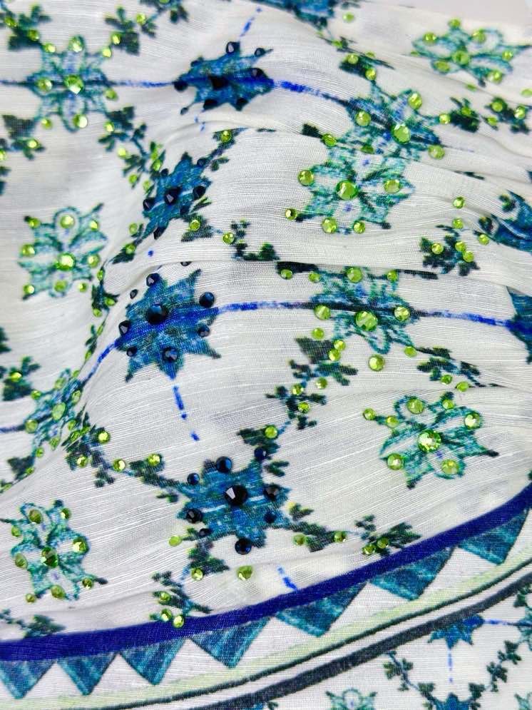 Плаття, Сукня-комбінація CAMILLA з шовку і льону з принтом фото 4