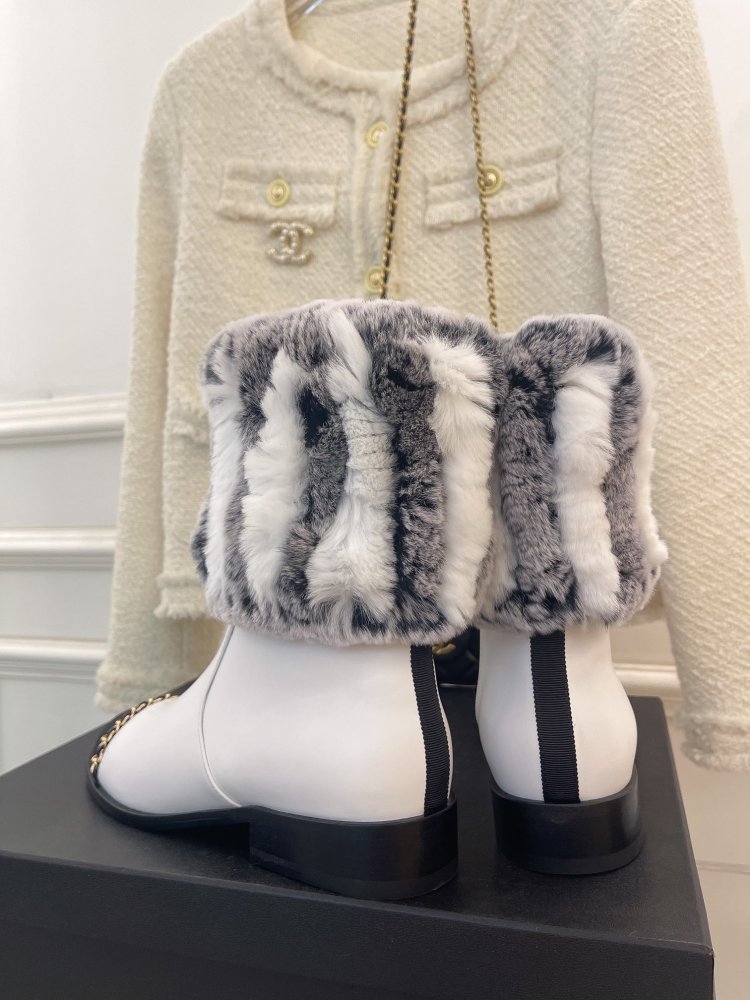 Ankle boots from fur winter фото 8