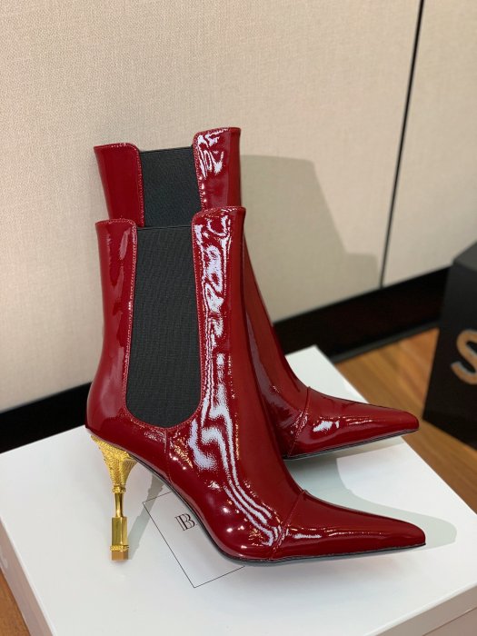 Hessian boots on high heel фото 3