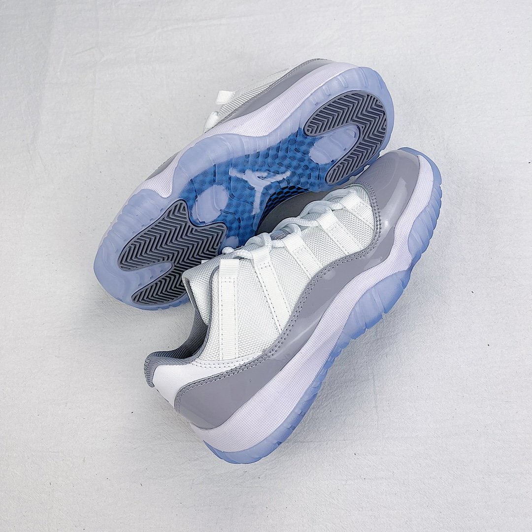 Кроссовки Air Jordan AJ11 Low Cement Grey AV2187-140 фото 9