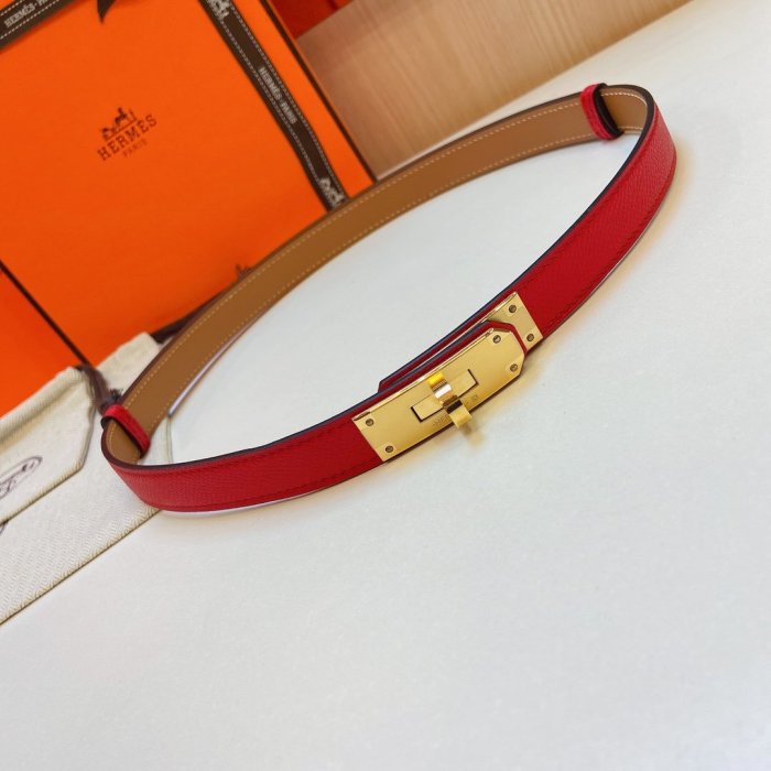 Ремень HERMES Kelly кожаный женский 1.8 см