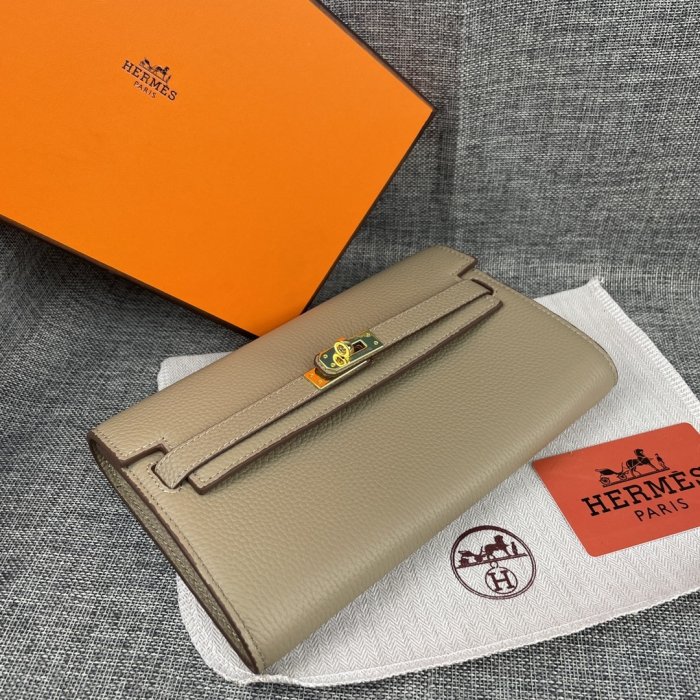 Клатч HERMES Kelly кожаный 24 см фото 3