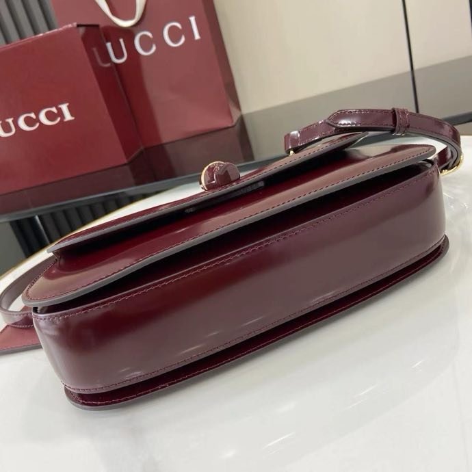 Сумка кожаная Gucci Bamboo Diva 26 см фото 3