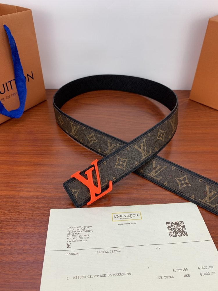 Belt leather 35 mm фото 6