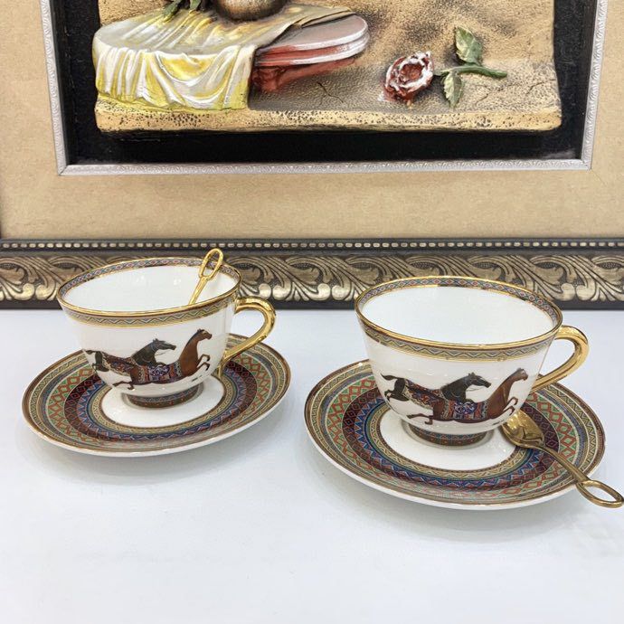 Coffee set on 2 person of bone porcelain Chavel d Orient Series фото 6