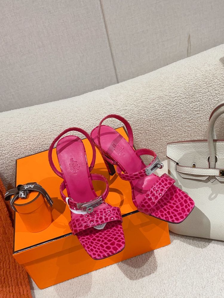 Босоножки Hermes Glamour на каблуке 9.5 см фото 4