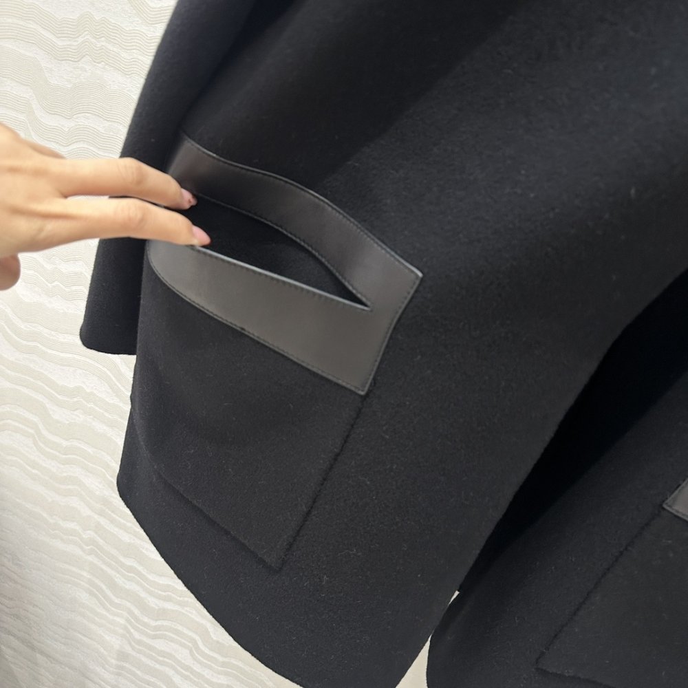 Двостороннє кашемірове пальто з капюшоном фото 6