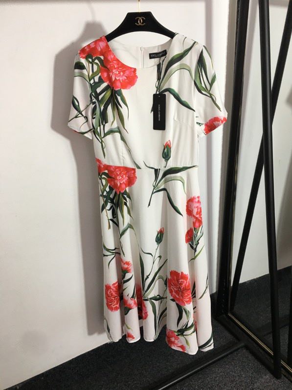 Dress from цеточным print