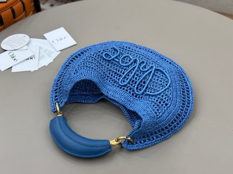 Плетені кругла сумка Chloe The Summer Banana 21 см фото 2