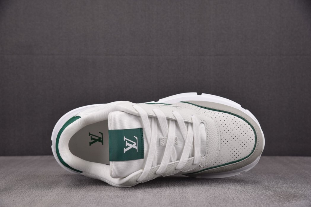 Кроссовки LOUIS VUITTON 2025 Classic White Green фото 3