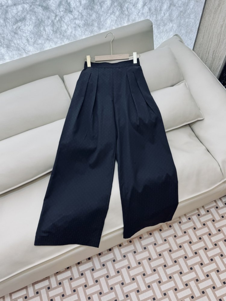 Широкі брюки з темним візерунком фото 3