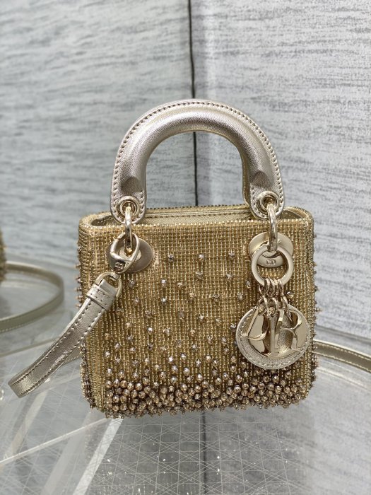 A bag women's Lady Dior Micro 12 cm фото 2