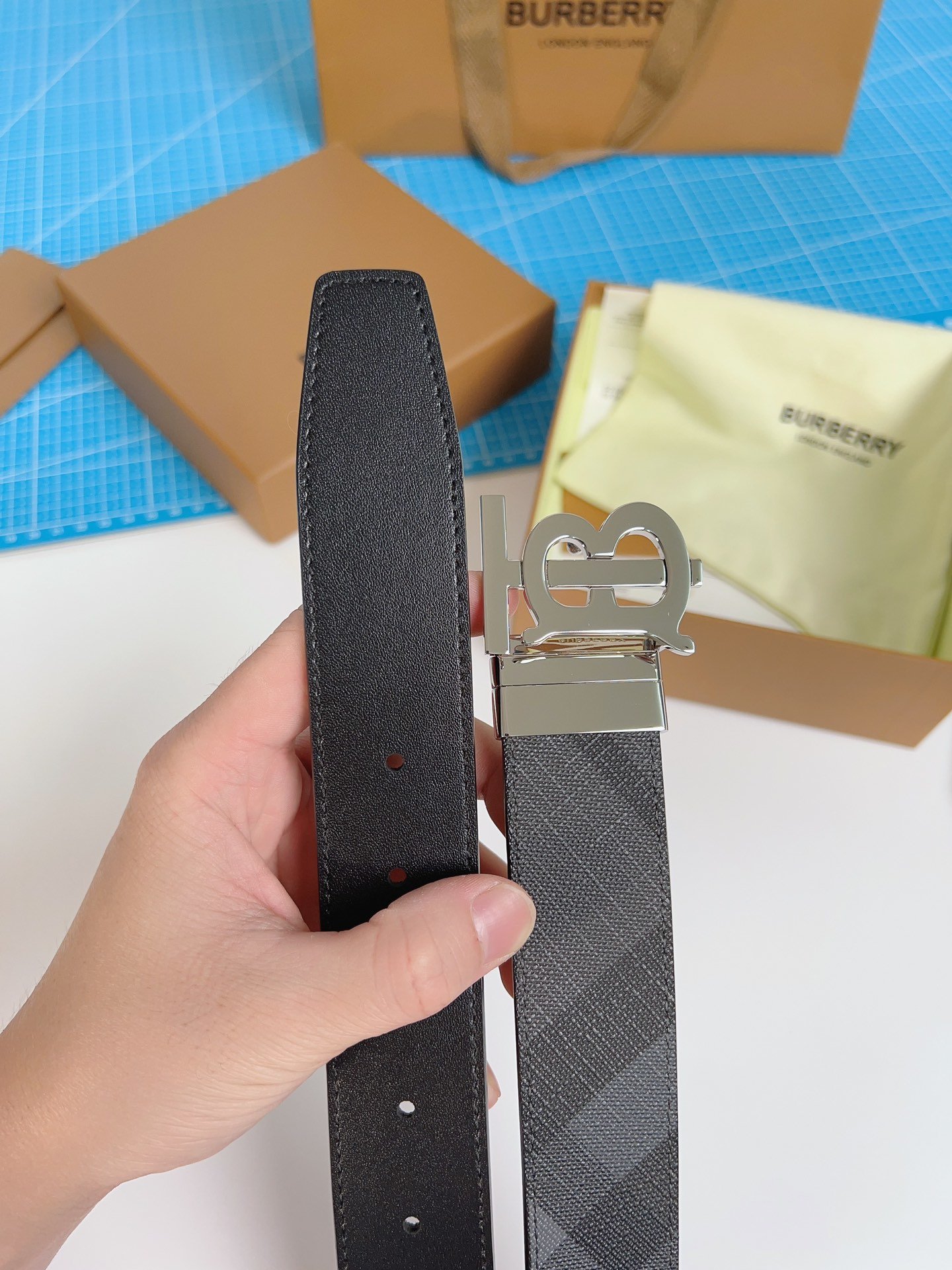 Belt leather 3.5 cm
