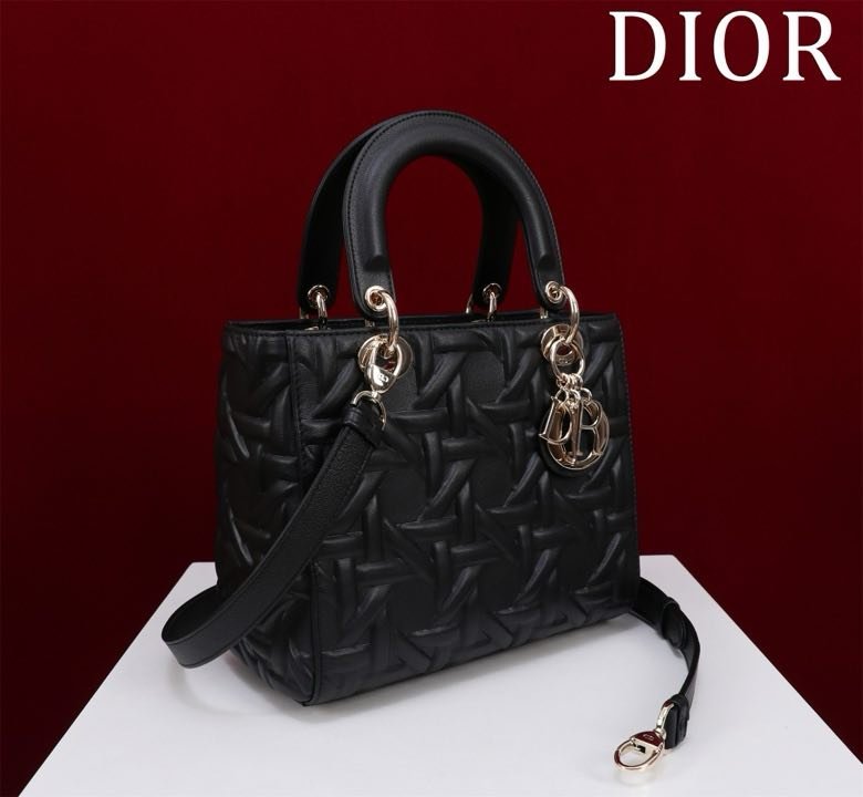 Сумка шкіряна Lady Dior 24 см фото 4