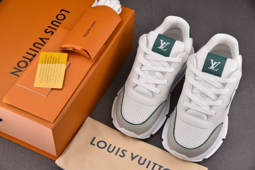 Кроссовки LOUIS VUITTON 2025 Classic White Green фото 7