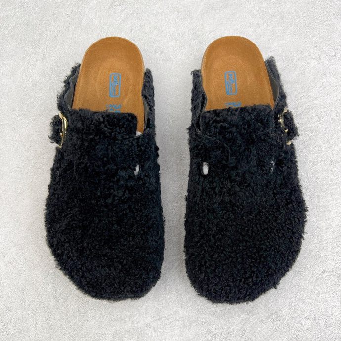 Slippers Boston VL from closed the toe on fur фото 2