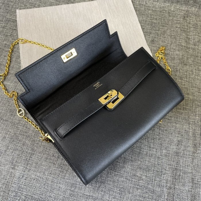 A bag across shoulder Kelly leather women's 22 cm фото 5