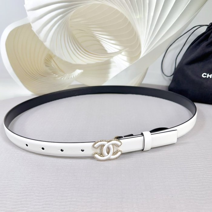 Belt leather female 2 cm