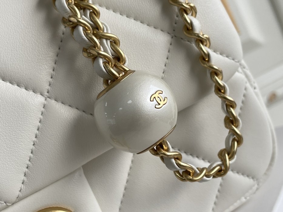 Сумка женская Chanel 24S Double Pearl Small Square Bag фото 6