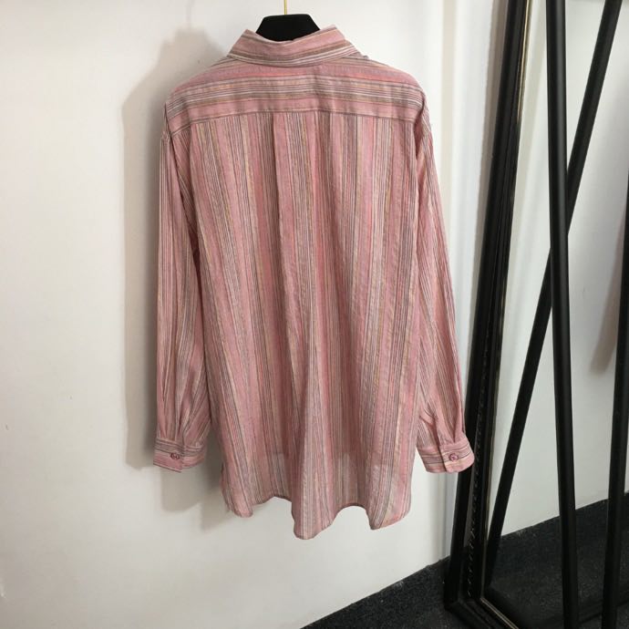 Розовая рубашка женская фото 8