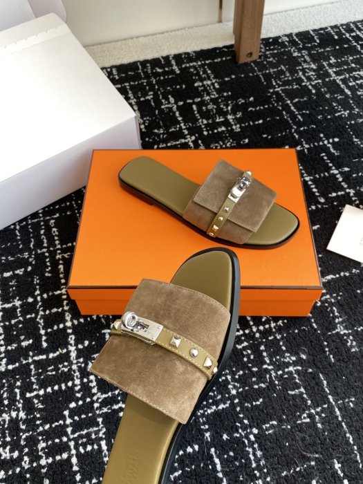 Шльопанці жіночі Hermes Kelly фото 6