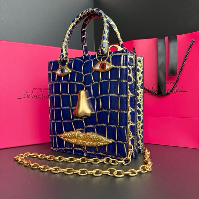 A bag leather women's 20 cm фото 7