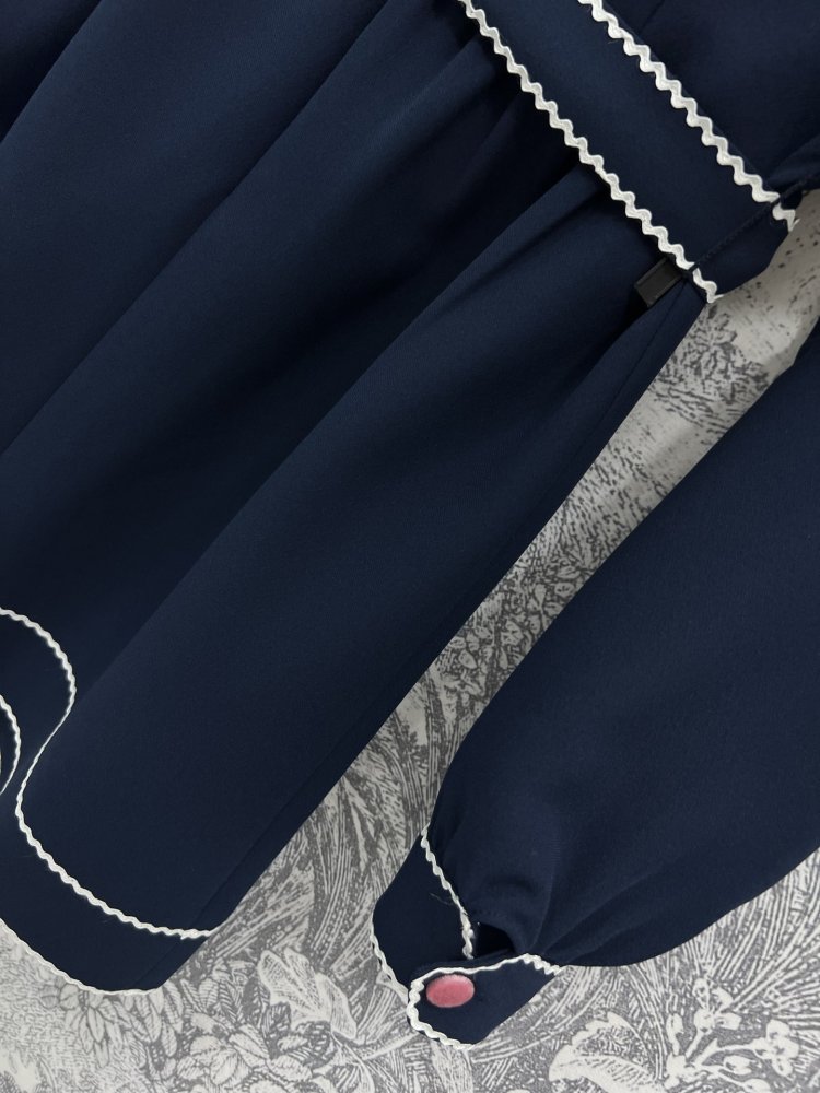 Плаття, Сукня з довгими рукавами і коміром бантом фото 6