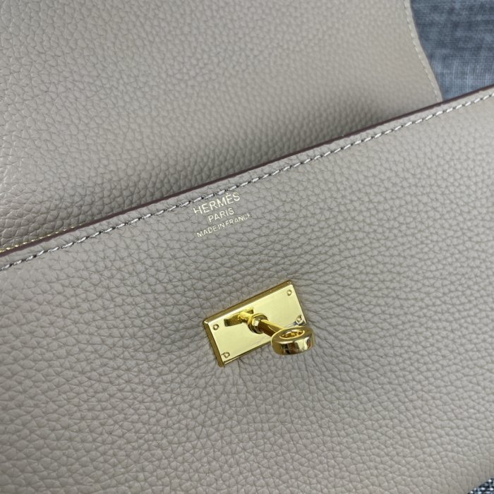 Клатч HERMES Kelly кожаный 24 см фото 6