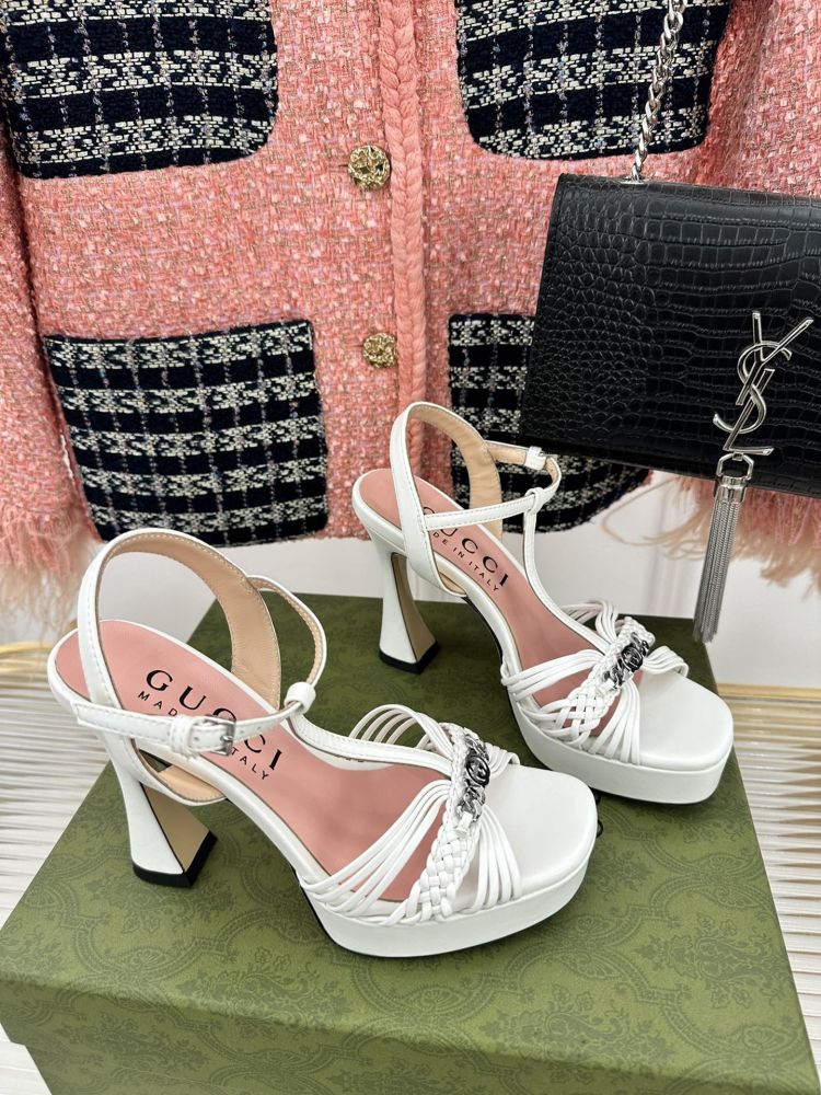 Sandals on thick heel and platform фото 3