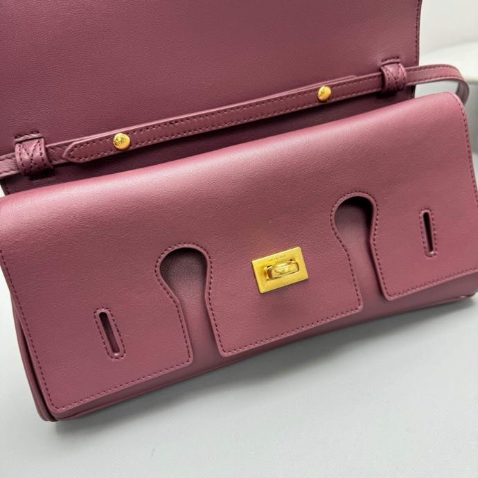 Сумка Toscana 27 см бордовая фото 2