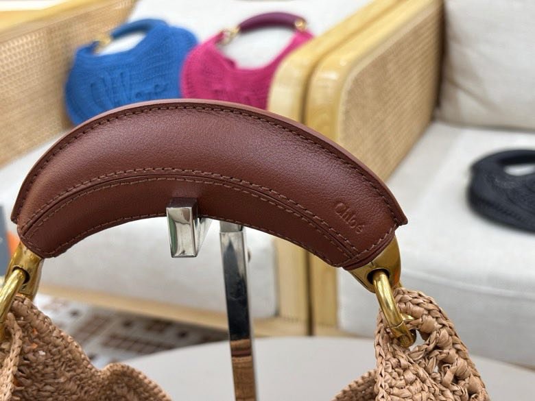 Плетені кругла сумка Chloe The Summer Banana 21 см фото 2