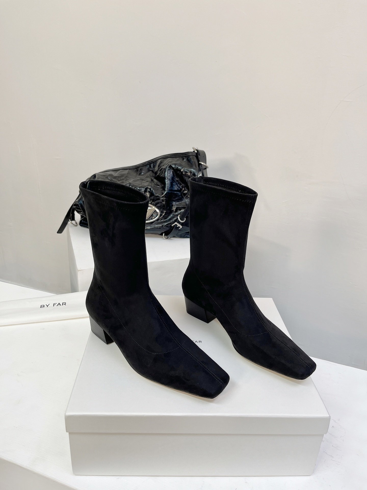 Черевики жіночі з квадратним носком фото 2