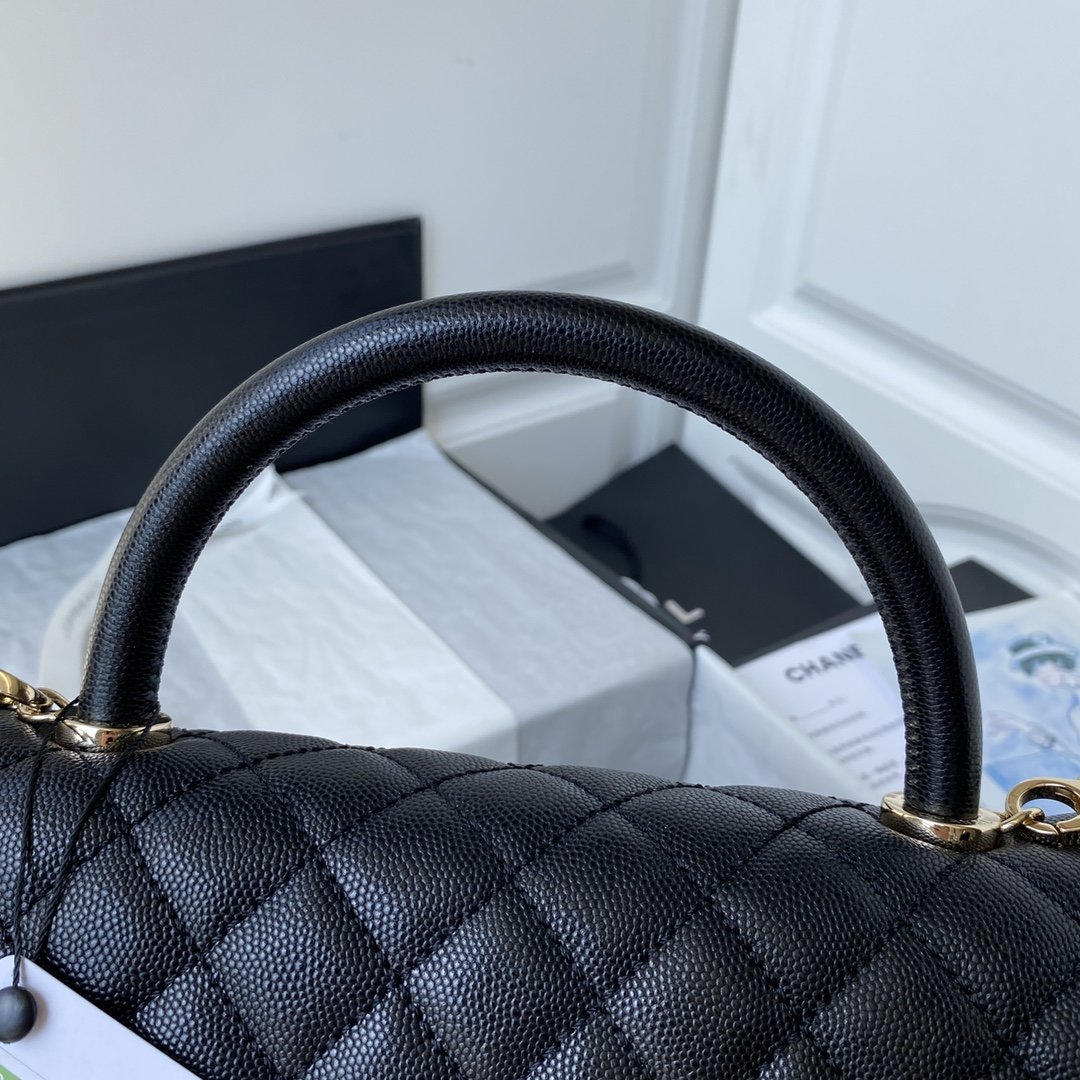 A bag A92991 Coco handle flap 2way Shoulder Bag 18 cm, black фото 4