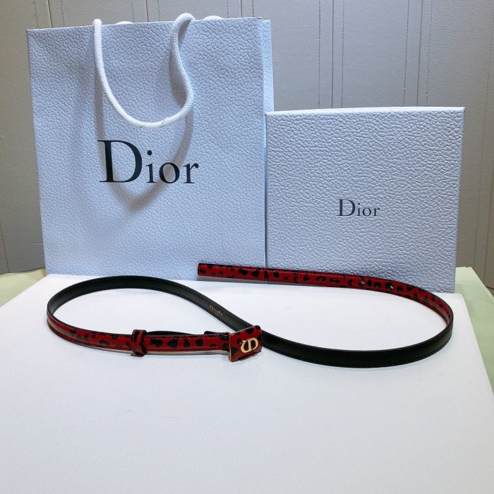 Belt female Dior Bobby 1.2 cm