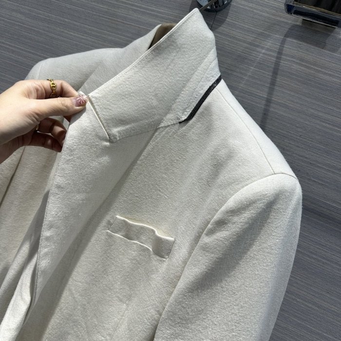 A jacket female linen фото 5