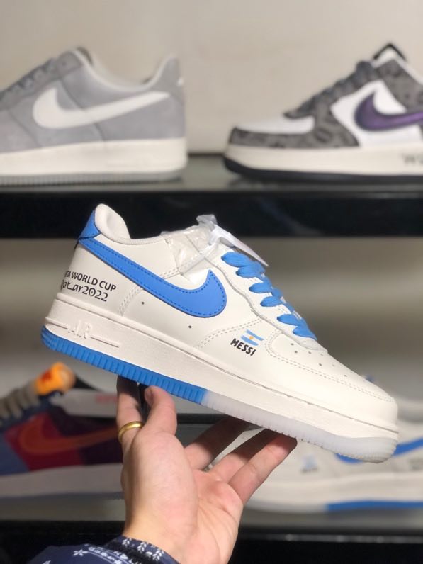 Кроссовки  Air Force 1 07 Low Blue White Limited фото 5