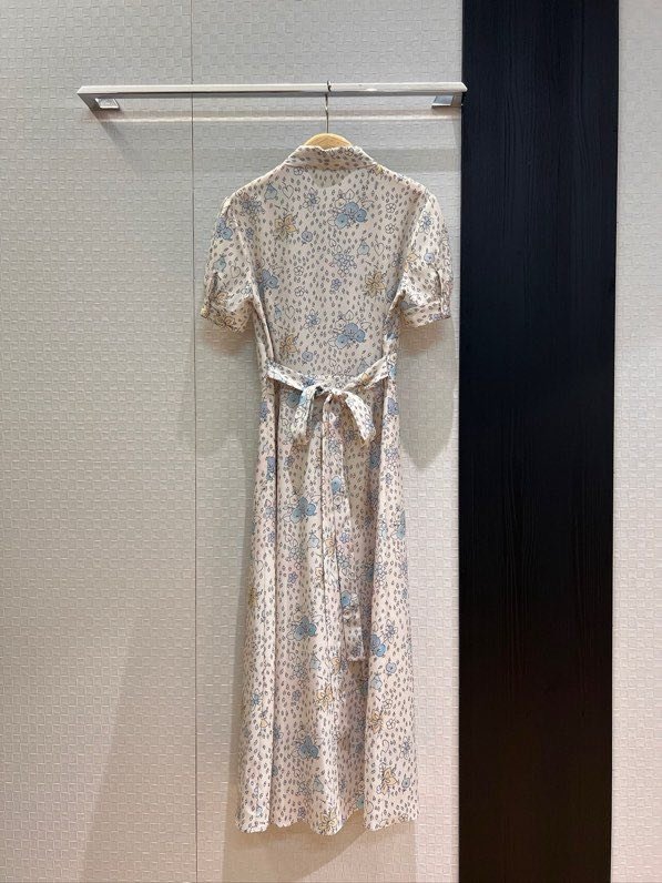 Платье с рукавами фонариками и принтом роз фото 4