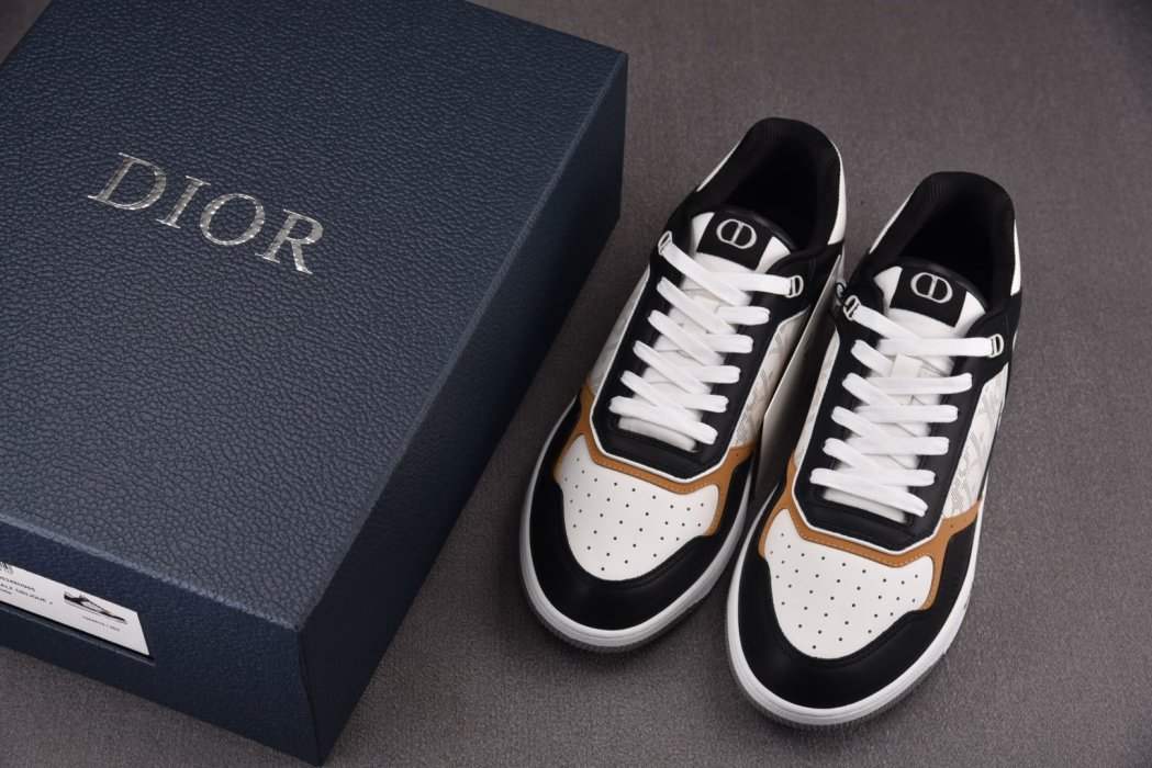 Кроссовки Dior B27 Low Black White фото 7