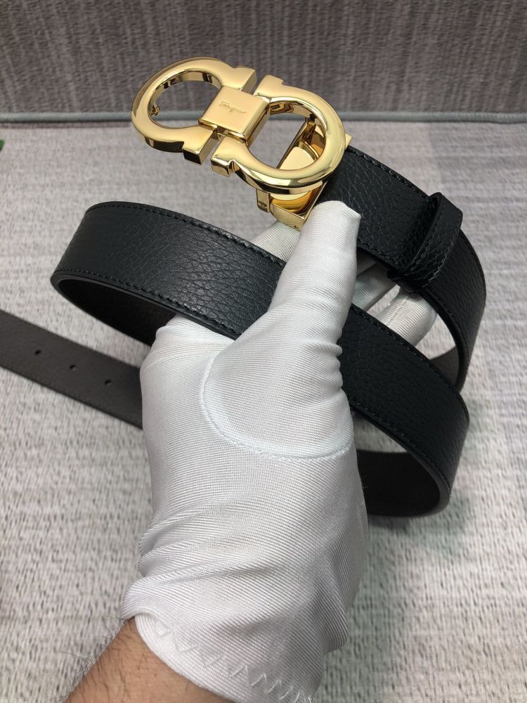 Leather belt 3.5 cm