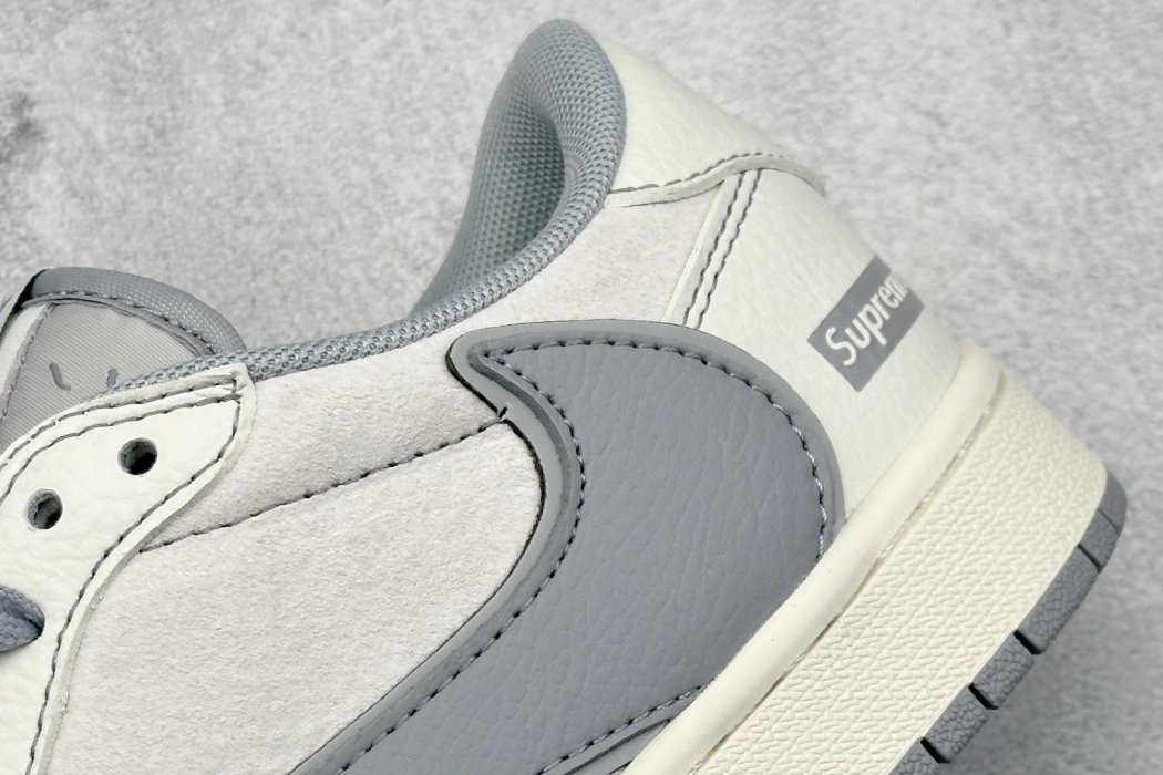 Кроссовки Fragment x Travis Scott x Supreme х Air Jordan 1 Low фото 9