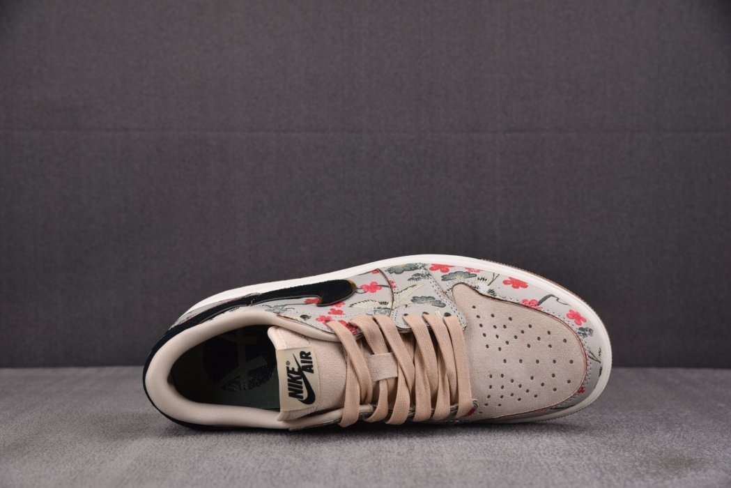 Кроссовки Rui Hachimura x Air Jordan Air 1 Retro Low OG Cranes фото 3