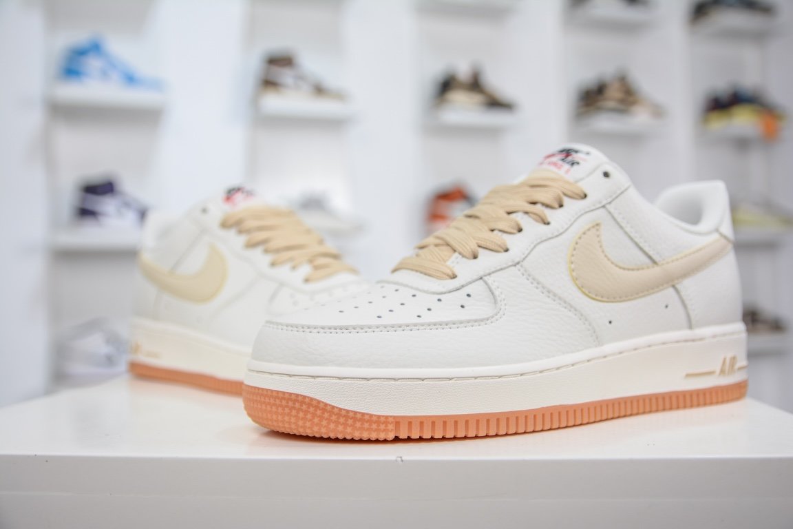 Кроссовки Air Force 1 Low 07 White Cream Gum ML2022-113 фото 4