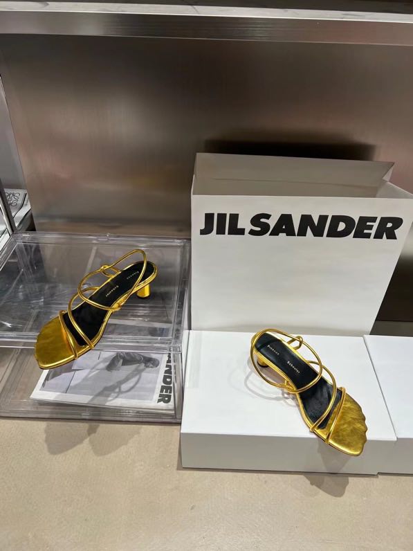 Fashionable sandals Proenza Schouler gold фото 4