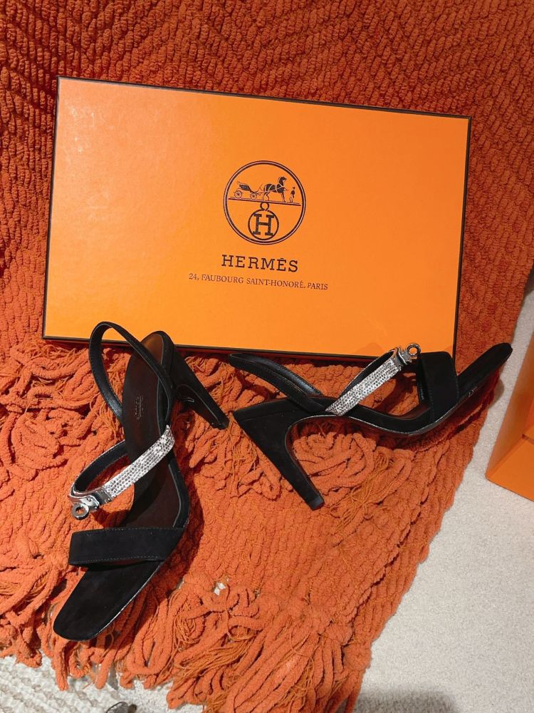 Босоножки Hermes Glamour на каблуке 9.5 см фото 5