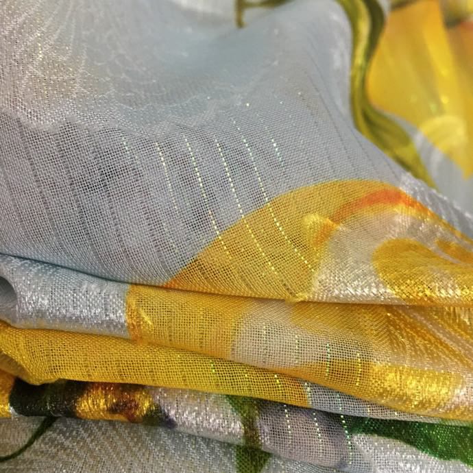 Bright dress on straps from print lemon фото 8