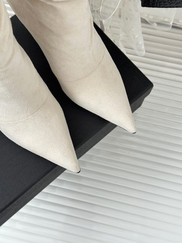 Черевики жіночі з гострим носком на високому підборах фото 7