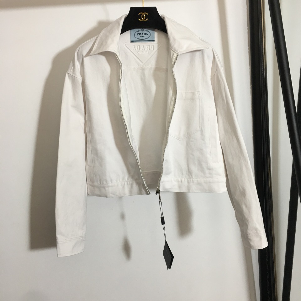 Куртка джинсова жіноча біла фото 2