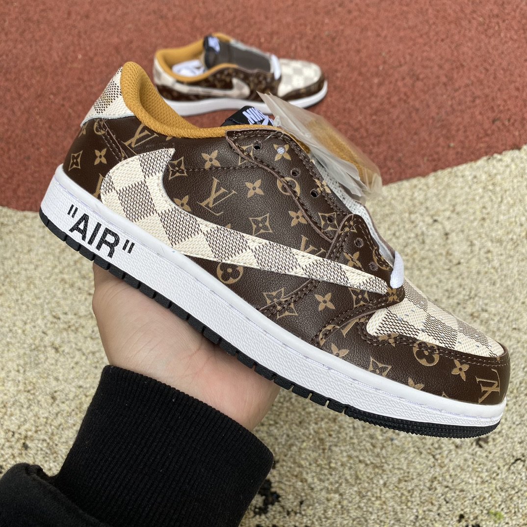 Кросівки Travis Scott x Air Jordan 1 Low x Louis Vuitton