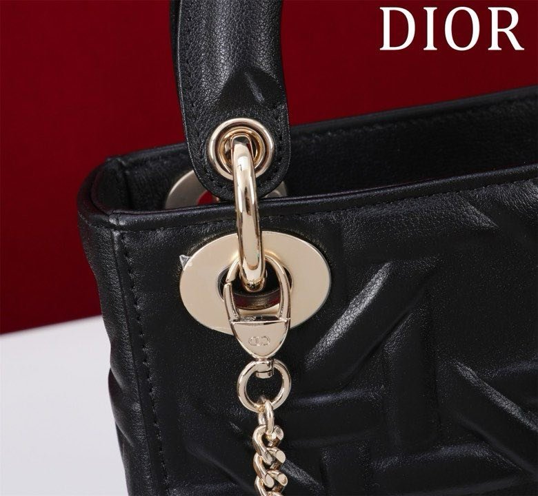 Сумка кожаная Lady Dior 17 см фото 8