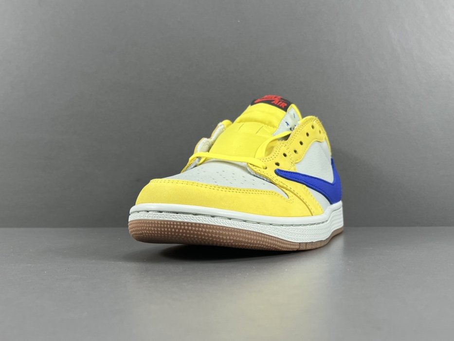 Кроссовки Travis Scott x Jordan Air Jordan 1 Low Canary фото 5